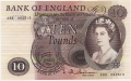 Bank Of England 10 Pound Notes 10 Pounds, from 1964
